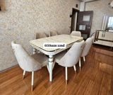 Yemək otağı dəsti - Dəst: 1 masa + 6 stul - Stil: Klassik-modern — Furniture