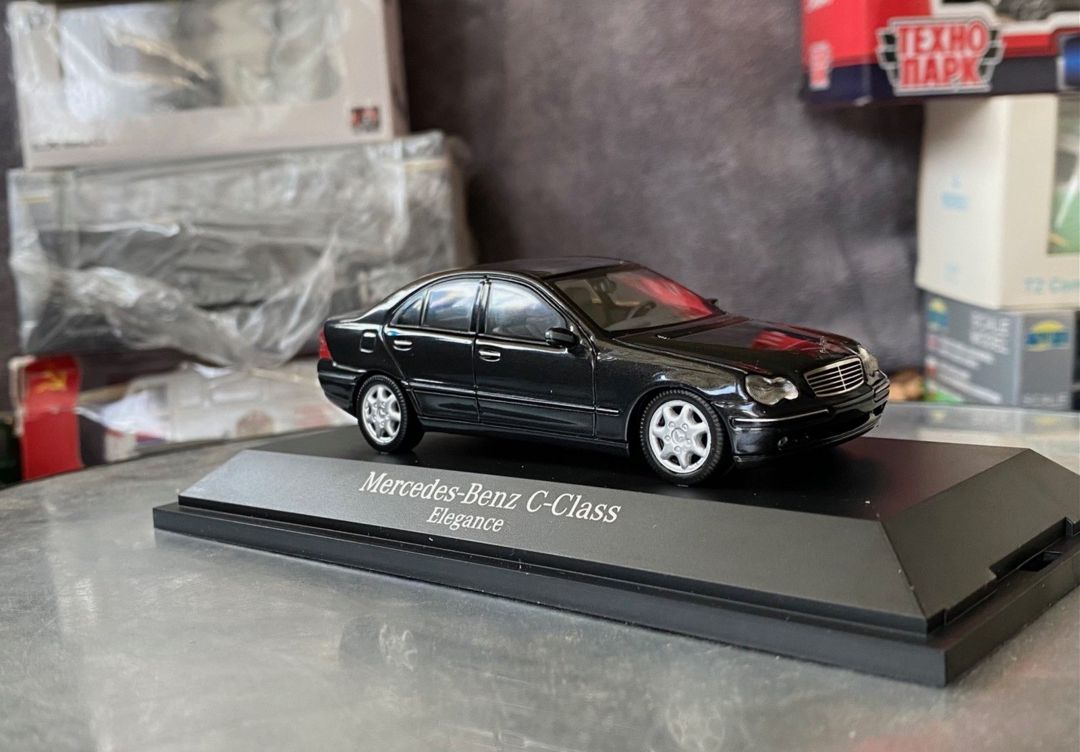 Коллекционная модель Mercedes-Benz C- class W203 Elegance black 2000 — Kolleksiyalar, Bakı (11)
