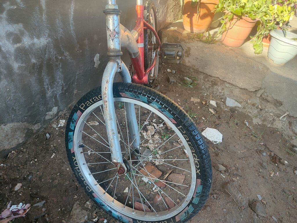 Uşaq/yeniyetmə velosipedi – BMX tərzində - Rəng: qırmızı-gümüş — Velosipedlər, Oğuz (4)