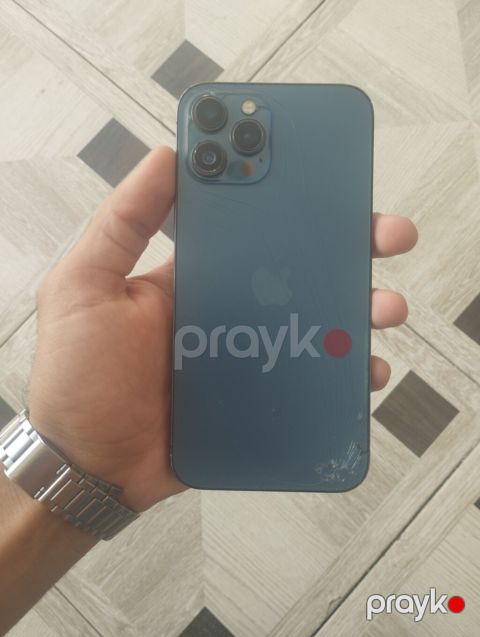 IPhone 12 Pro Max, 256 GB, Sierra Blue, Qırıq