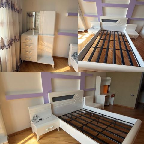 Dəst olaraq satılır 240₼. Dolabı,matrası yoxdur.Ünvan Həzi — Mehdiabad