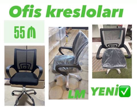 *Ofis kresloları*_ Qiymət *55₼* Yeni və bir başa depodan satış — Bakı
