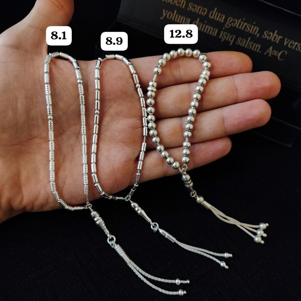 Gümüş təsbeh kolleksiyası Qram- 9.5 AzN - Material: 925 ayar gümüş — Aksesuarlar, Digah (6)