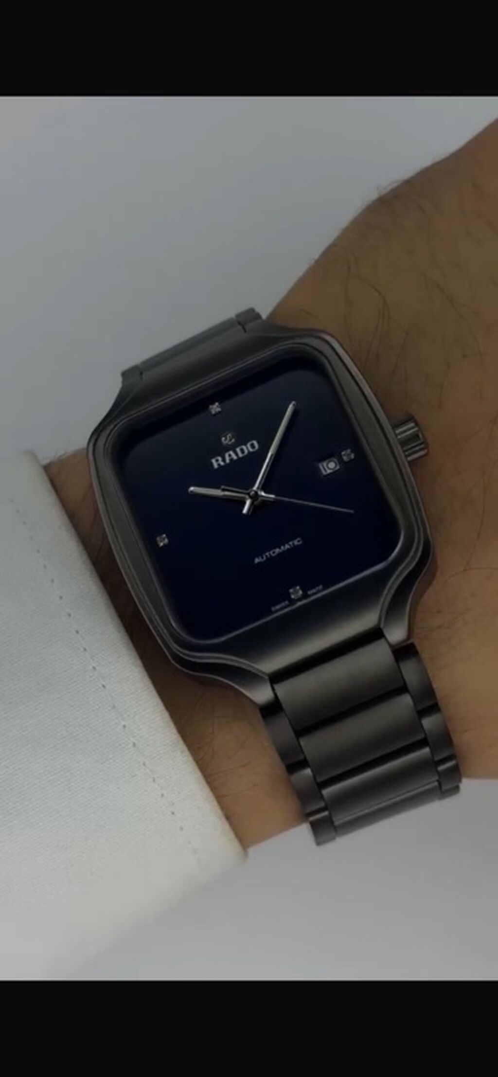 Rado avtomatik kişi qol saatı Rəngi Getmir - Korpus: kvadrat-aşınmış — Qol saatları, Masazır