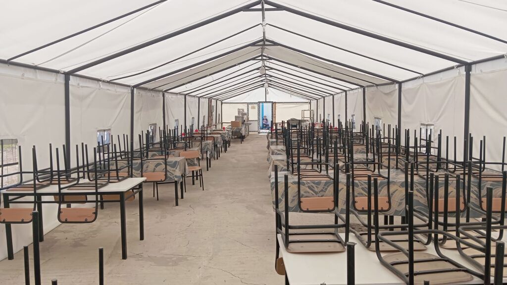 30 metr uzunu 6 metr eni Böyük ölçülü modul çadır konstruksiyası — Çadırlar, Cəlilabad (4)
