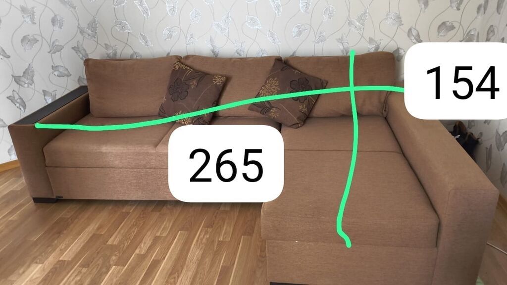 Künc divan, İşlənmiş, Açılan, Bazalı, Parça, Çatdırılma yoxdur — Mebel, Digah (4)