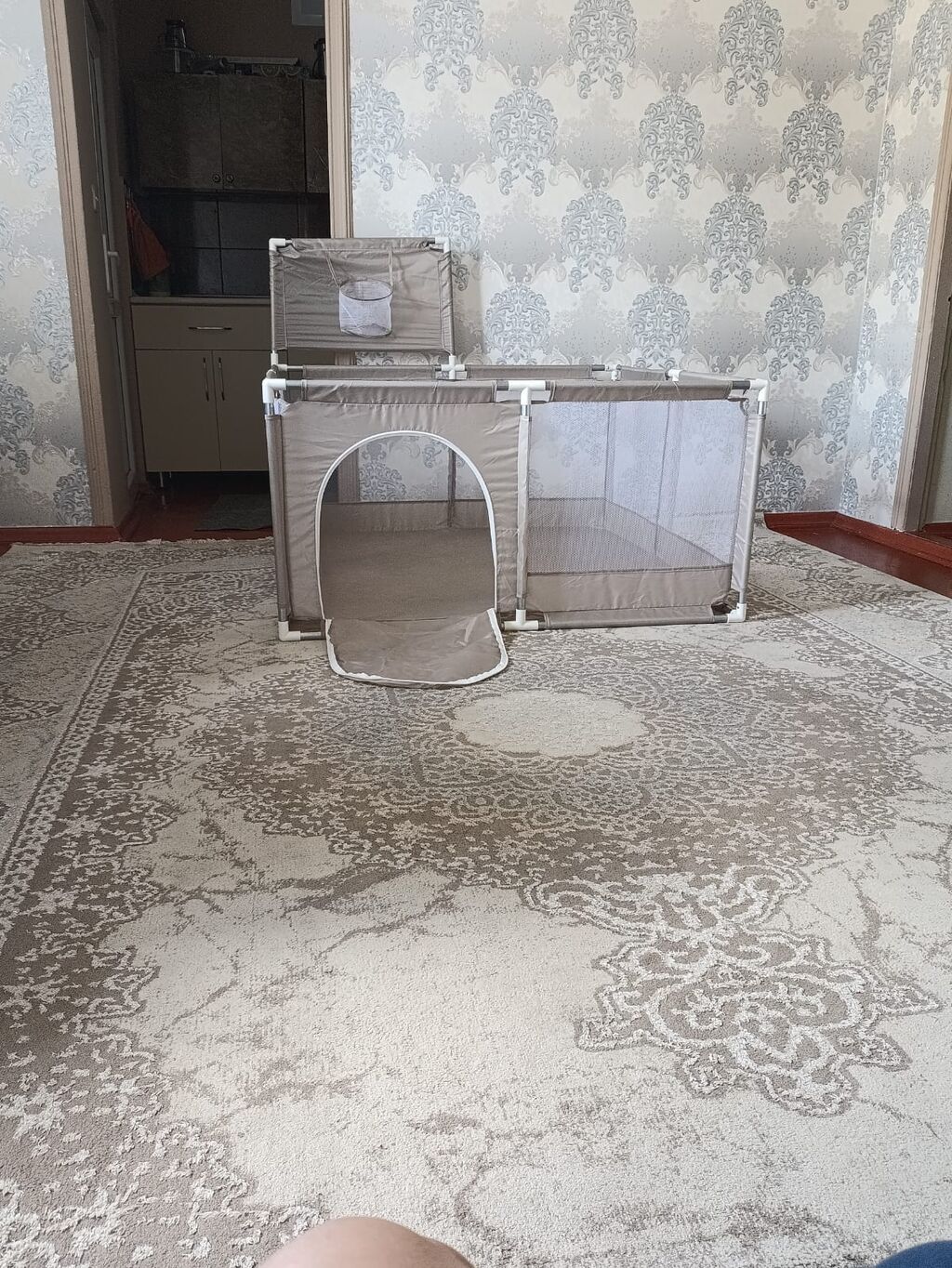 Uşaq oyun manqalısı / playpen - Rəng: bej - Material: möhkəm plastik — Mallar, Xırdalan (2)