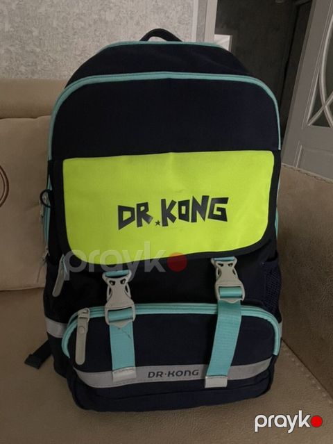 Dr.kong məktəb çantası - Rəng: tünd göy korpus, açıq mavi fermuar və — Bakı