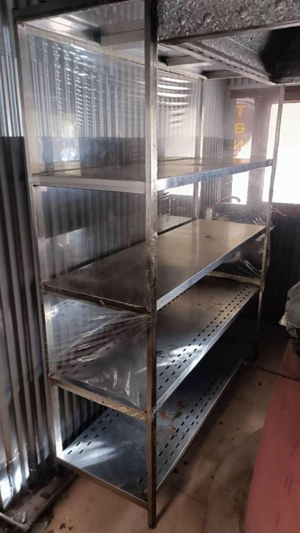 Stellaj nerj rəf Uzunluq: 160 En: 54 Hündürlük: 200 sm Təmiz nerj — Mallar, Bakı (2)