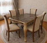 Mermer teksturali acilan masa desti ideal veziyyetde cox seliqeli 2 — Furniture