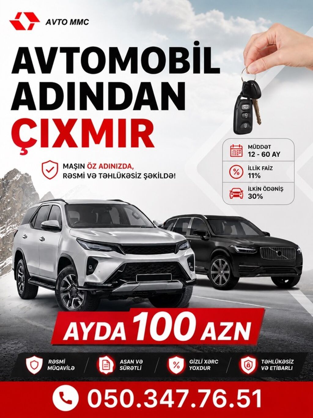 Avtomobil krediti xidməti – maşın öz adınızda, rəsmi və təhlükəsiz — Xidmətlər, Masazır