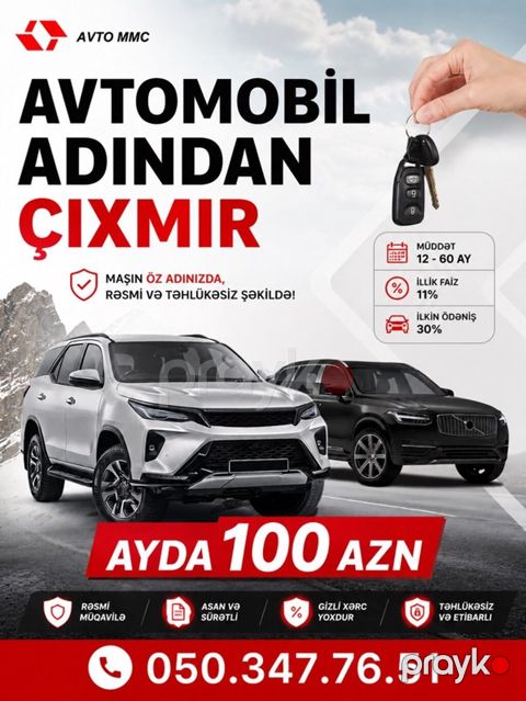 Avtomobil krediti xidməti – maşın öz adınızda, rəsmi və təhlükəsiz — Masazır