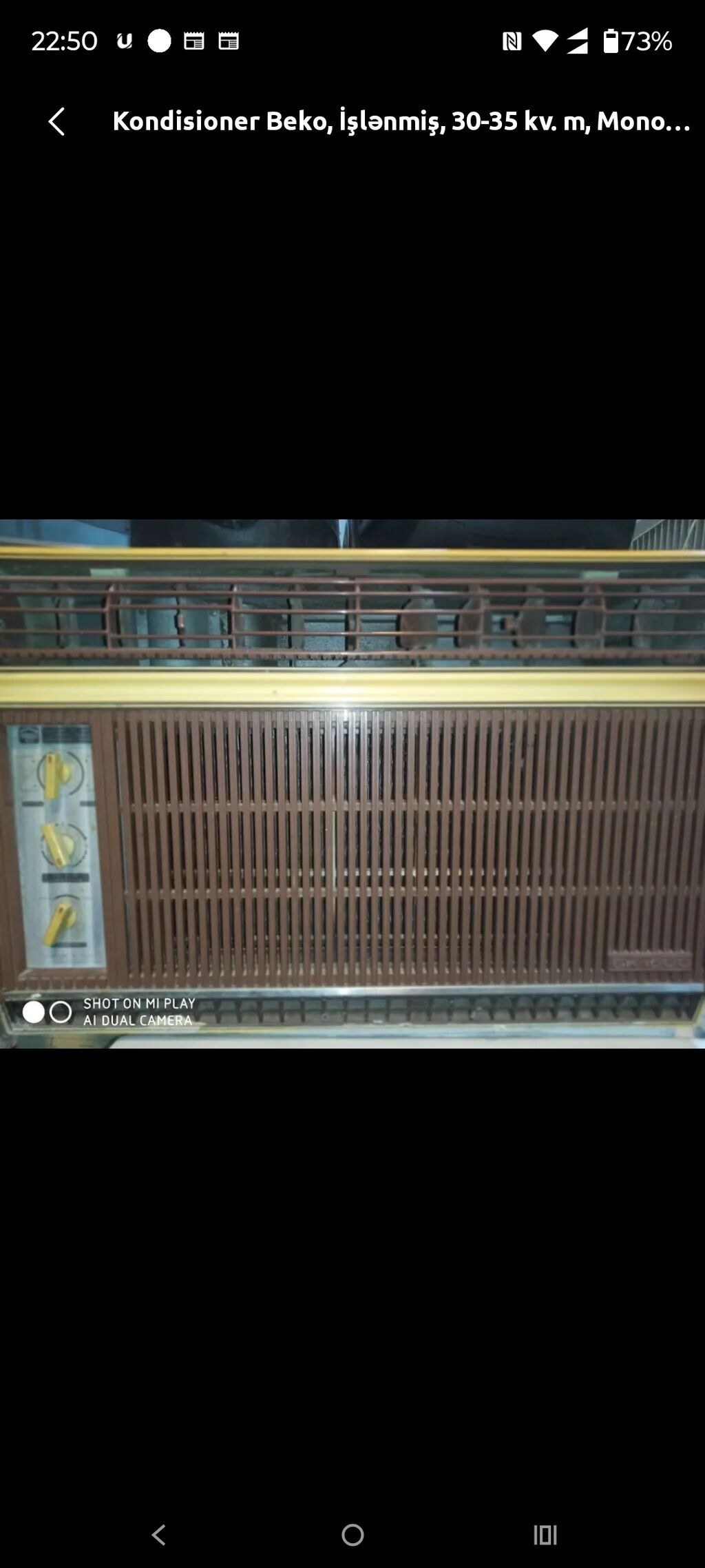 Beko pəncərə tipli kondisioner - Tip: Monoblok (pəncərəyə/qalın — Elektronika, Bakı