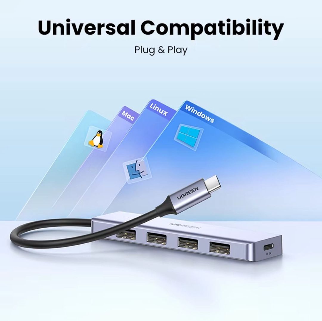 Ugreen TypeC to USB Hub PD 4in1 — Elektronika, Bakı (5)