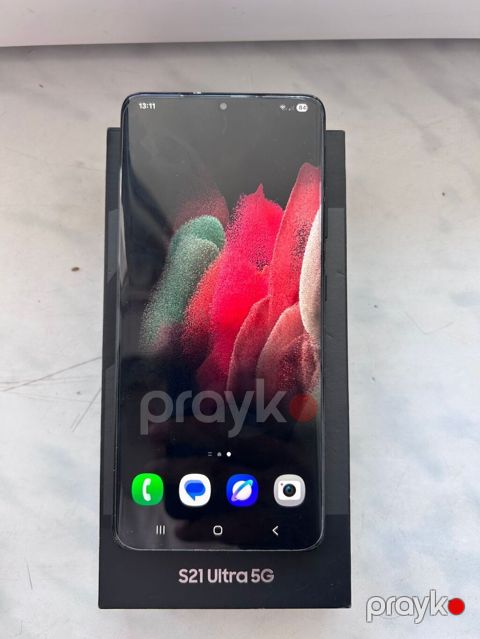 Samsung Galaxy S21 Ultra 5G, 256 GB, rəng - Qara, Barmaq izi, Simsiz şarj, İki sim kartlı