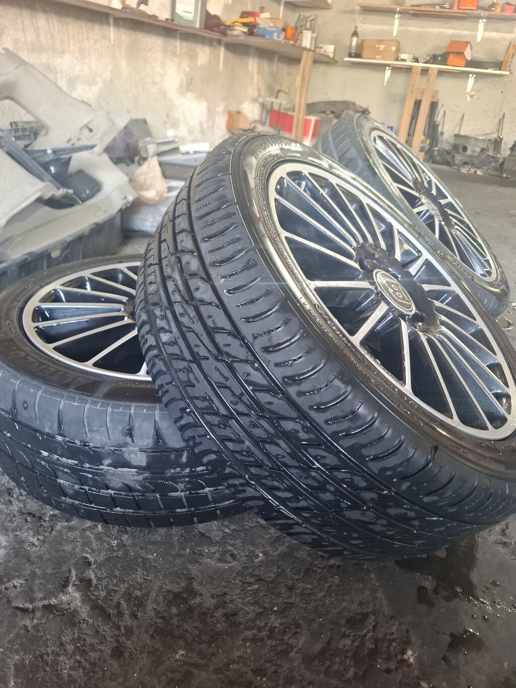 Brabus tərzində yüngül lehimli disk və şin komplekti Vasson — Avto, Bakı (4)