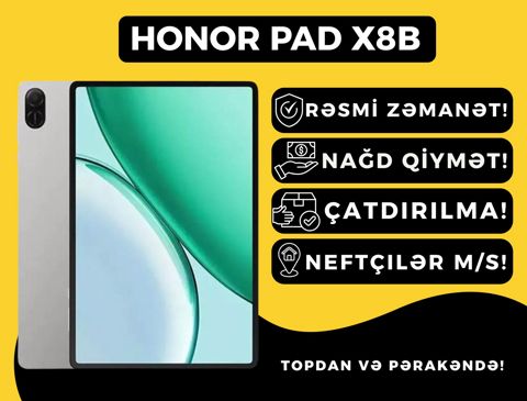Honor Pad X8B 4/128GB LTE Gray — Bakı