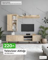 Televizor altlığı və divar modulu dəsti - Ölçülər: 40 180 200 sm — Ürünler