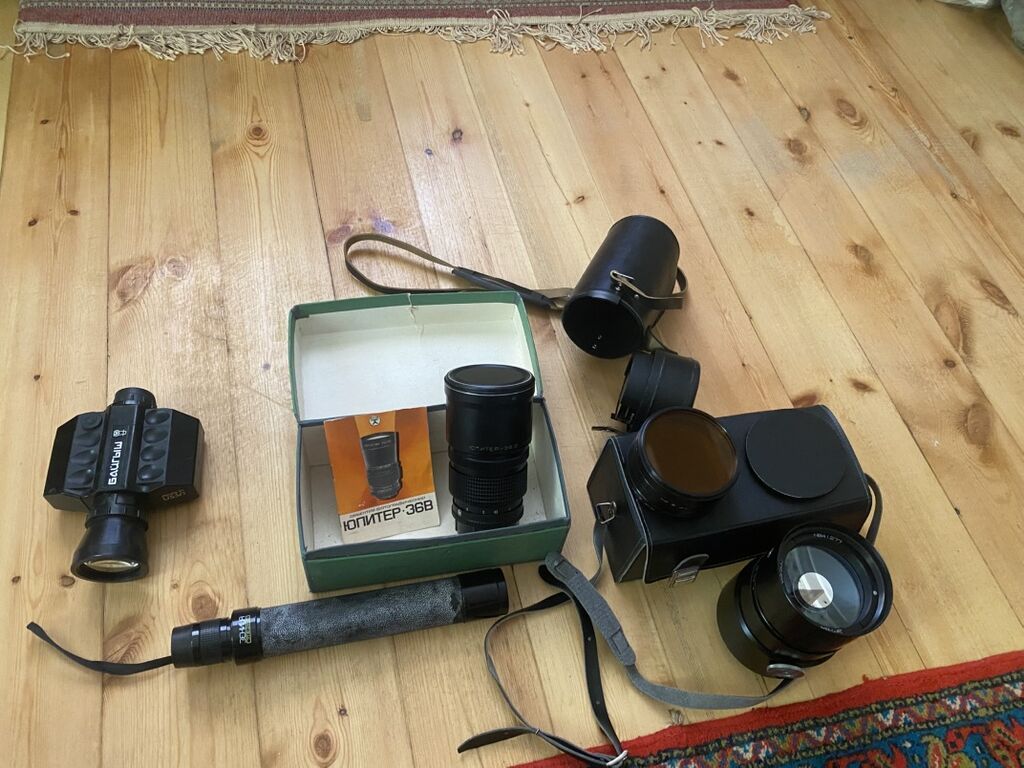 Foto-optik dəst Tərkib: - Jupiter-36B (Юпитер-36Б) teleobyektiv, 250 — Elektronika, Digah (4)