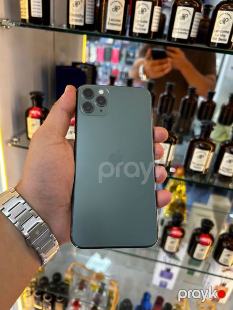 IPhone 11 Pro Max, 64 GB, Matte Midnight Green, Simsiz şarj, Face ID