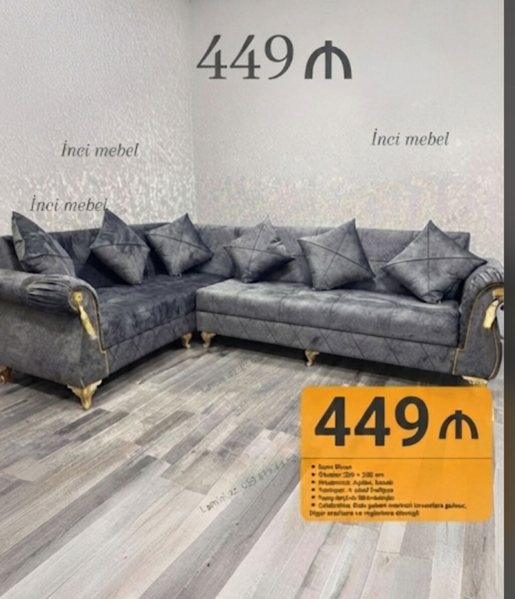 Künc divan, Yeni, Bazalı, Parça — Mebel, Bakı (6)
