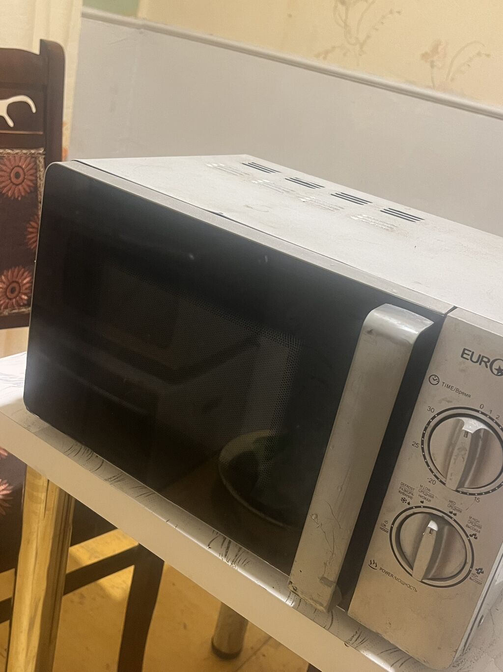 Mikrodalğalı soba Eurolux, Ayrıca dayanan, Mikrodalğalar ilə, rəng - Boz, İşlənmiş — Mikrodalğalı sobalar, Bakı