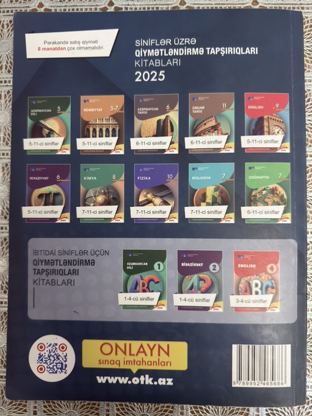 Ici temizdir yazilmiyib Məhsul: Riyaziyyat – 2025 Test Toplusu (9 — Kitablar və jurnallar, Masazır (2)