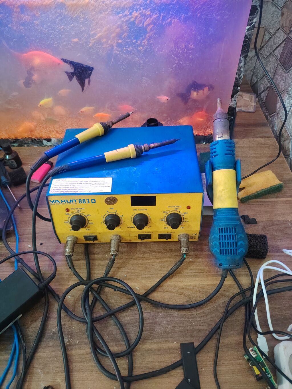 Yaxun 883D SMD Rework Station Çoxfunksiyalı lehimləmə və SMD rework — Alətlər, Masazır (2)