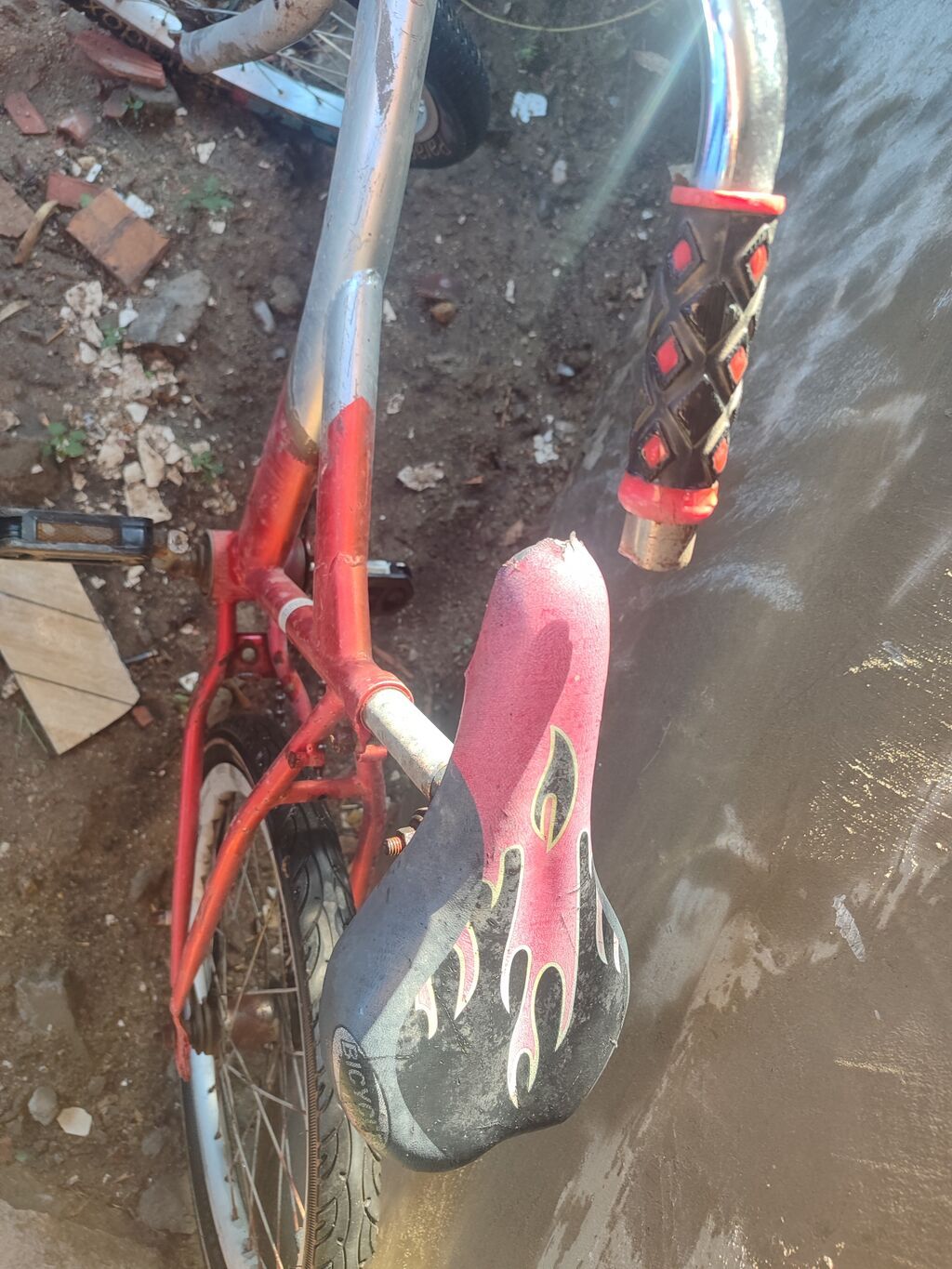 Uşaq/yeniyetmə velosipedi – BMX tərzində - Rəng: qırmızı-gümüş — Velosipedlər, Oğuz (2)
