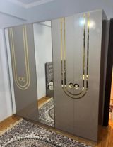 Yeni, 4 qapılı, Güzgülü, Boz, Açılan, Düz dolab — ramin