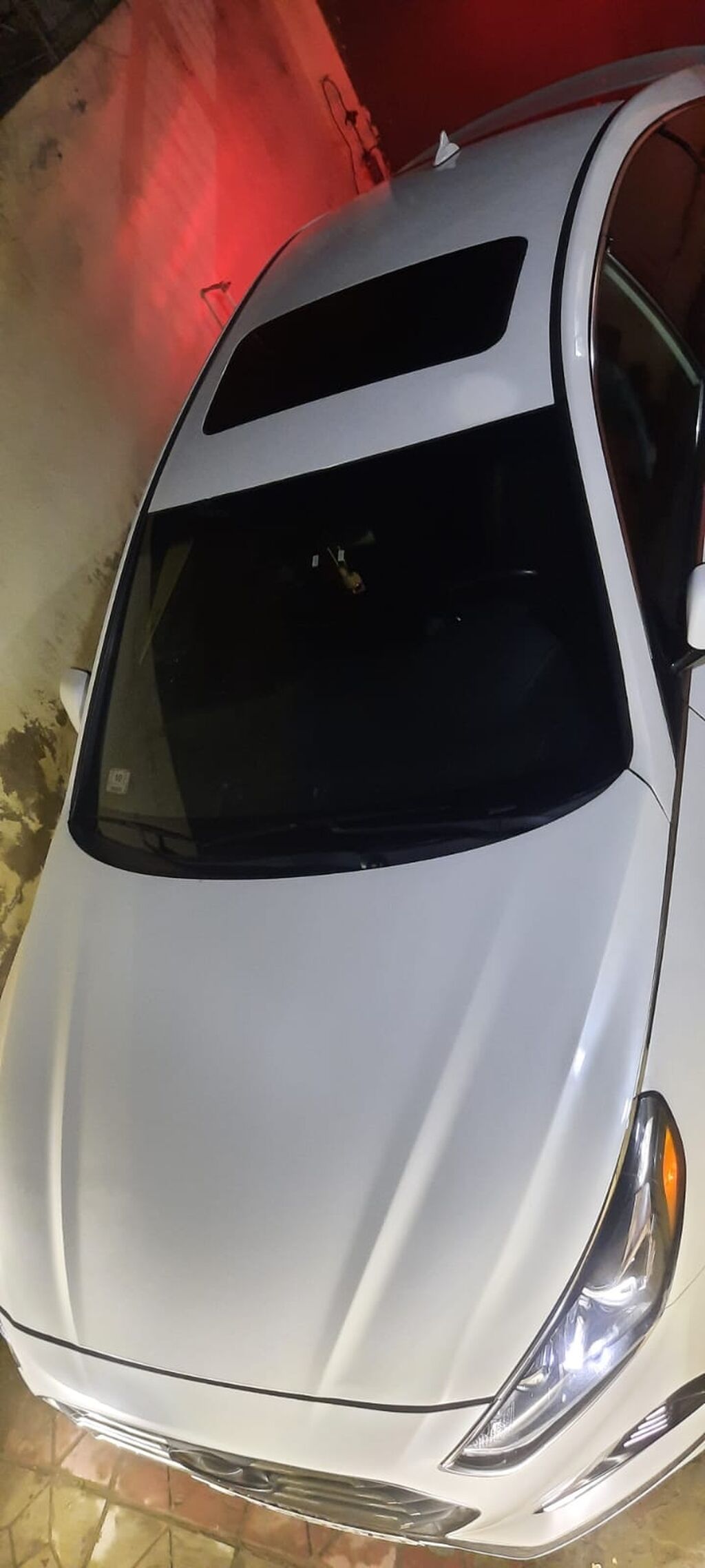 Hyundai Sonata – ağ rəngli, sedan kuzovlu. Şık və aerodinamik dizayn — Avto, Bakı (2)