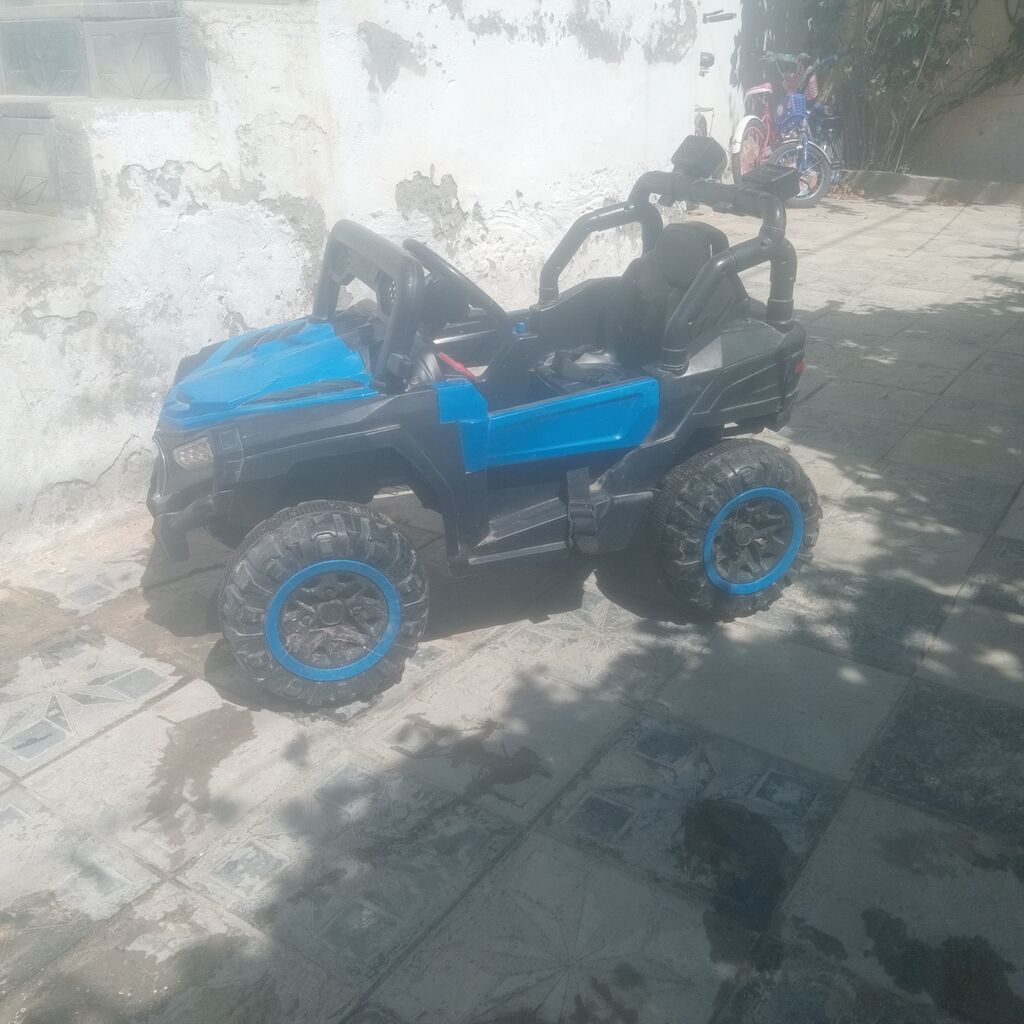 Uşaq üçün elektrikli off-road maşın - Korpus: mavi-qara rəng — Mallar, Digah (2)