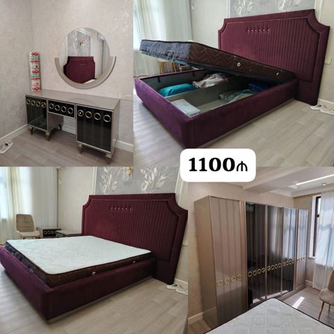 Yataq dəsti satılır 1100₼. İdeal vəziyyətdə. matrası və bazası — Mehdiabad