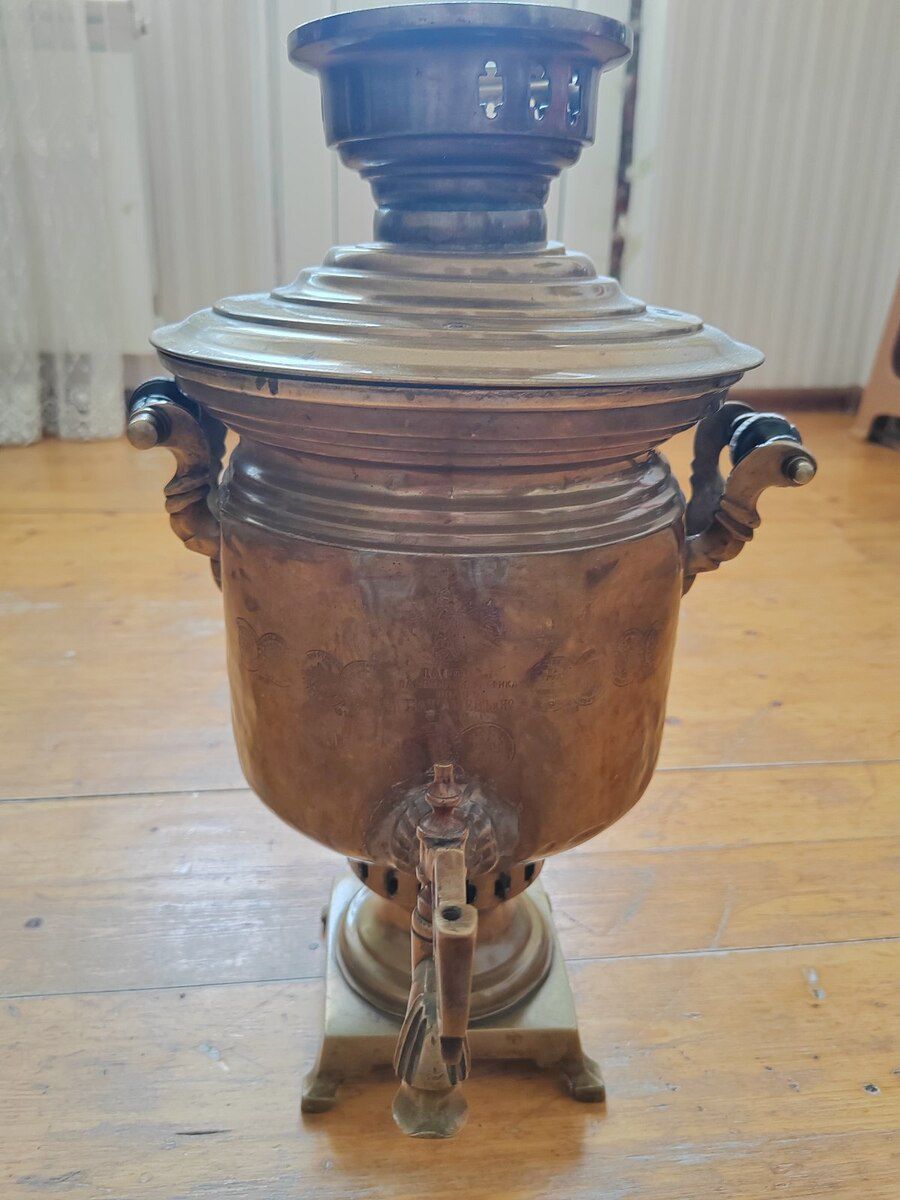 Möhürlü latun samovar — Ev texnikası, Bakı (8)