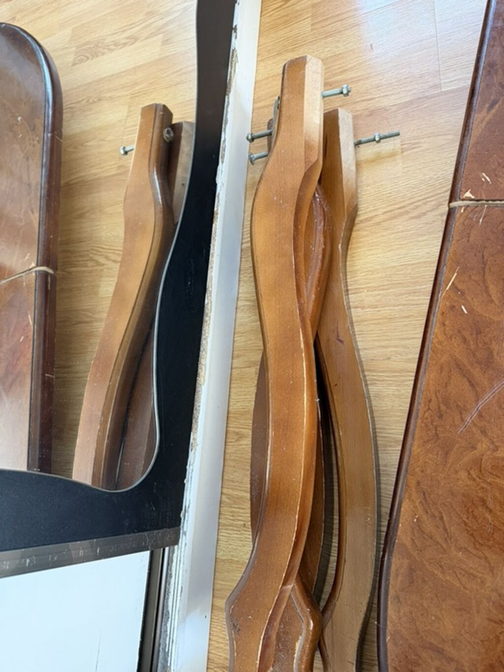 Uzadıla bilən taxta yemək masası (oval) - Material: taxta/şpon üst — Masalar, Bakı (2)