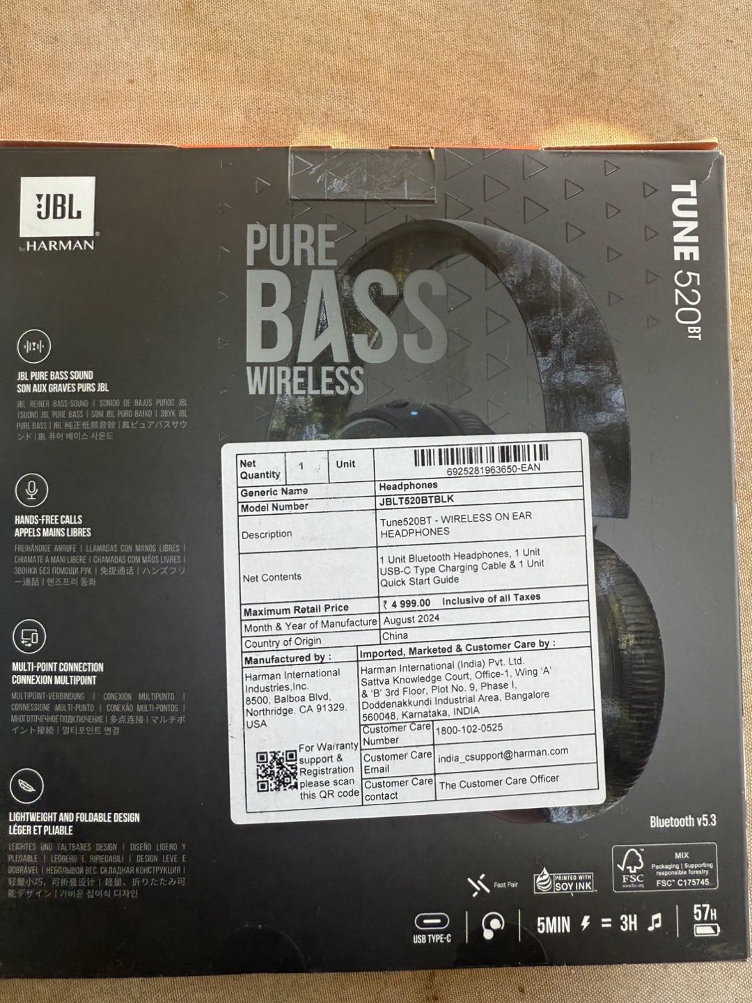 JBL Tune 520BT Black — Elektronika, Bakı (2)