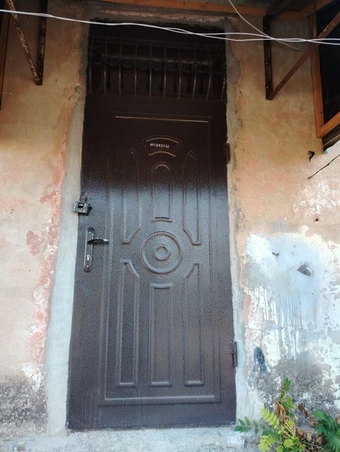 Metall qapı – dəmir, açıq hava şəraitinə uyğun - Material: qalın — Digah