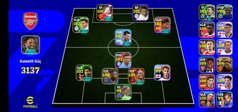 EFootball hesabı üçün güclü komanda tərtibatı və oyunçi kolleksiyası — Bakı