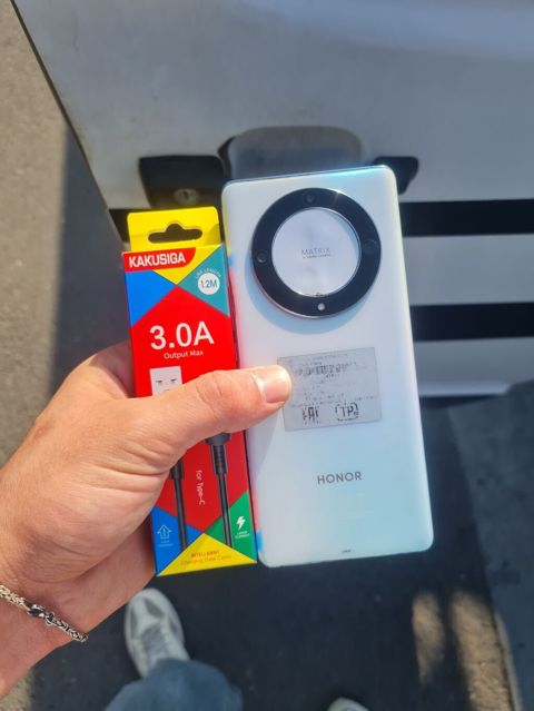 Honor X9a, 128 GB, rəng - Ağ, Barmaq izi — Şəki