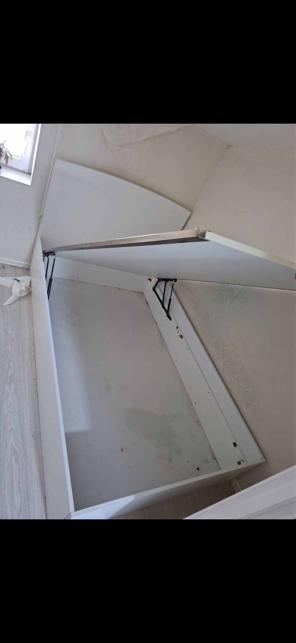 Bazalı tək nəfərlik çarpayı - Ölçü: 200 x 125 sm (2/125) - Rəng: ağ — Yataqlar, Bakı (3)
