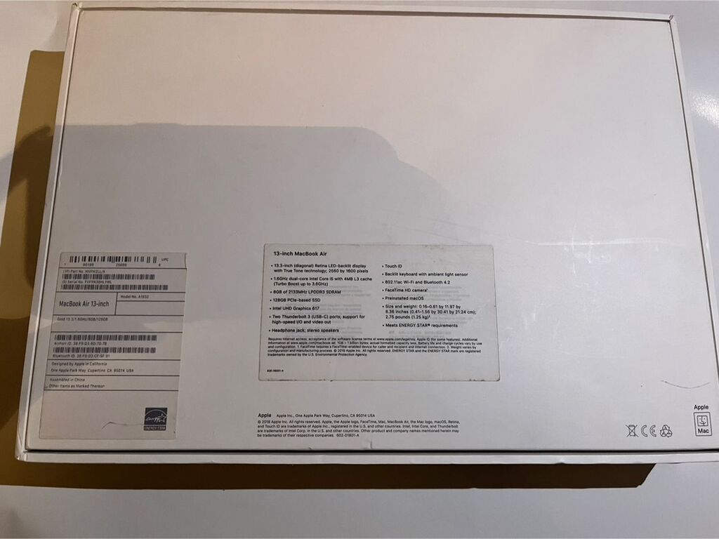 Apple MacBook Air, qızılı rəng (Gold) Xüsusiyyətlər: - 13.3" Retina — Apple Macbook, Digah (5)
