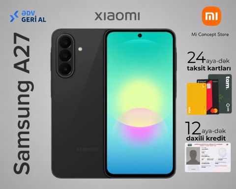 Samsung Galaxy A27 Black 256GB/8GB — Bakı