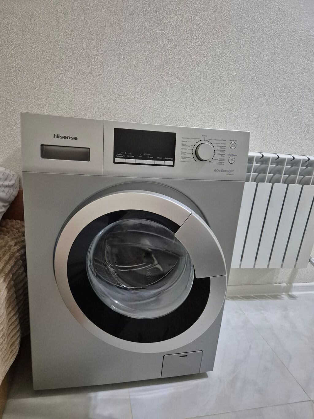 Paltaryuyan maşın Hisense, 6 kq, İşlənmiş, Avtomat, Qurutmasız — Paltaryuyan maşınlar, Saray (4)
