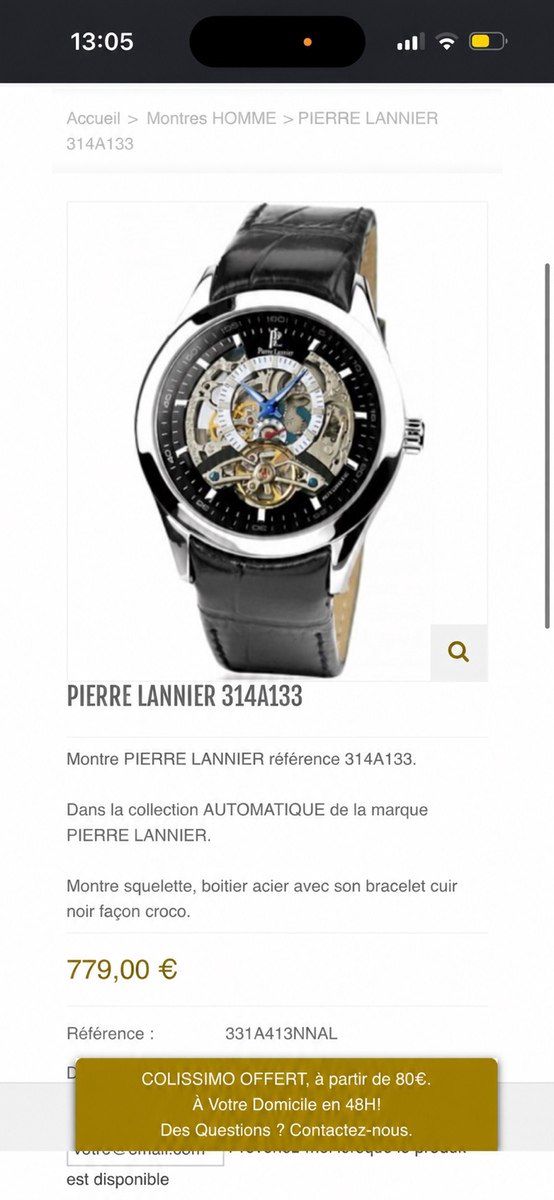 Pierre Lannier Automatic qol saatı — Şəxsi əşyalar, Bakı (2)
