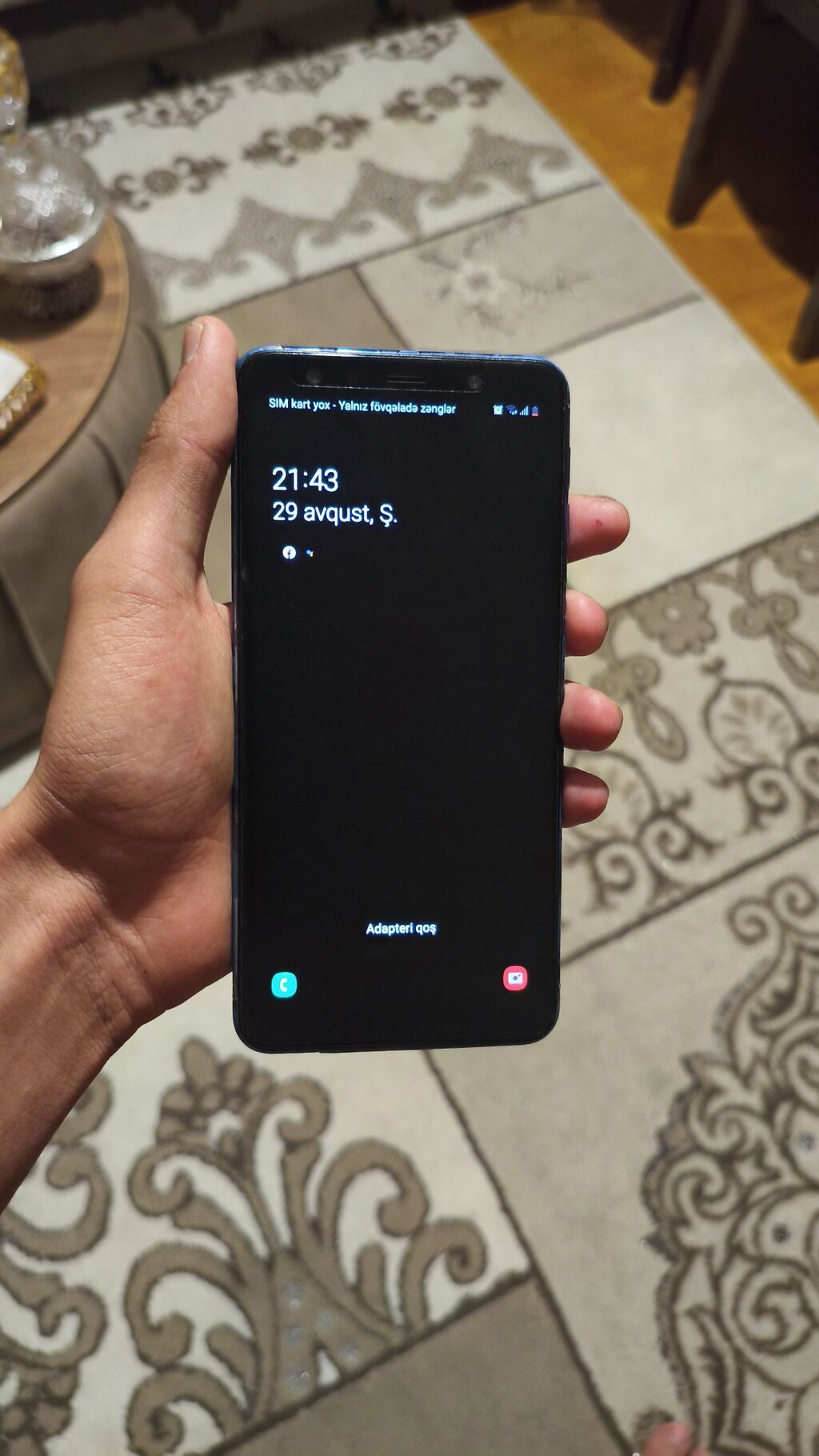 Samsung Galaxy A7 2018, 64 GB, rəng - Mavi, İki sim kartlı — Samsung, Gəncə