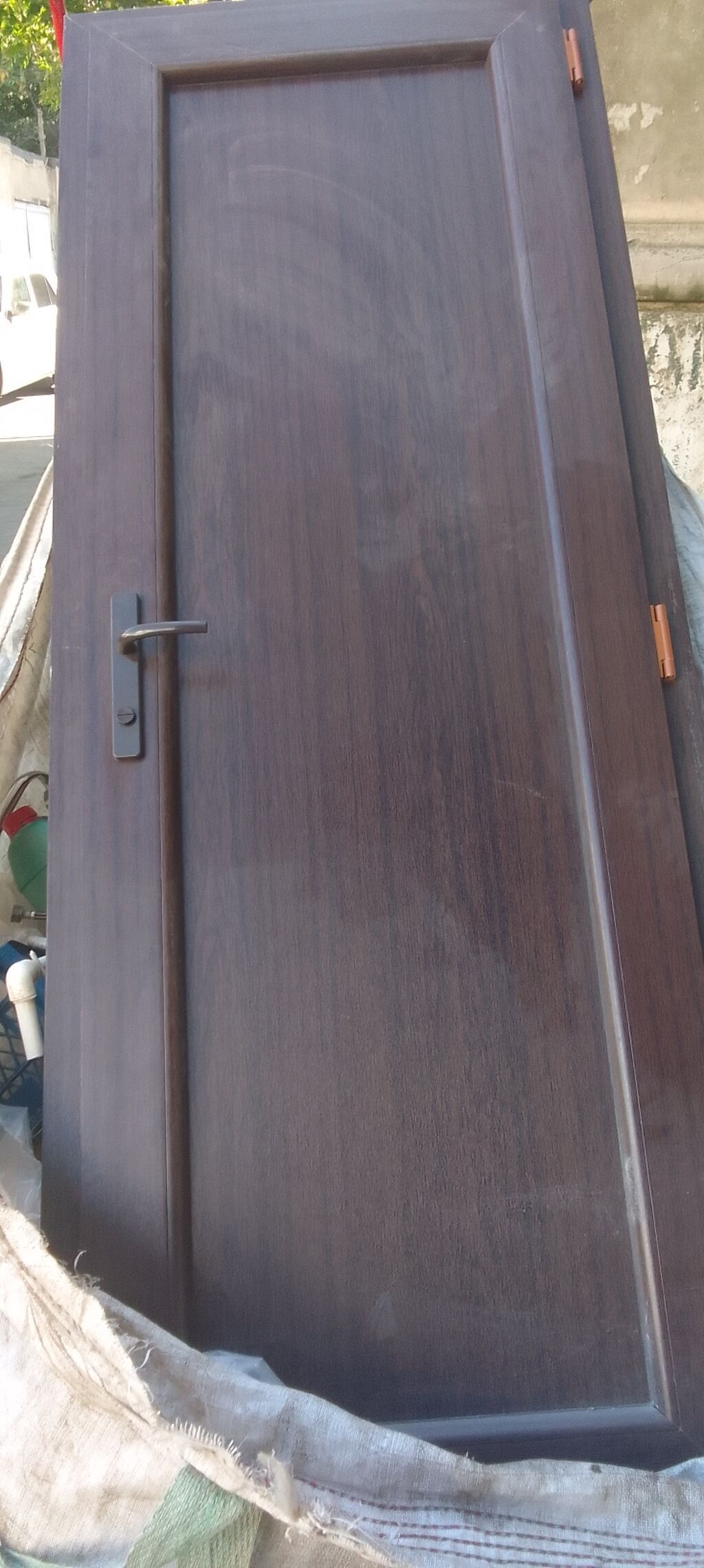 Taxta otaq qapısı – tünd palıd rəngində - Material: ağac (təbii ağac — Mallar, Bakı (2)