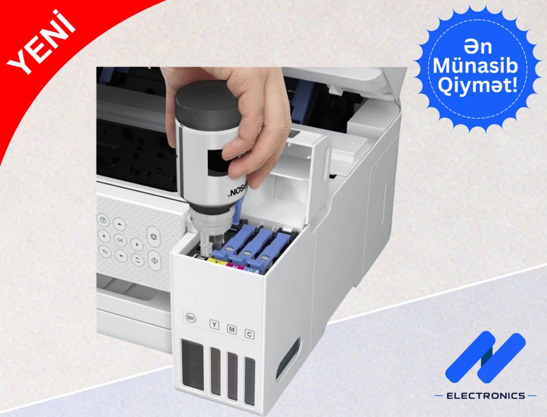 Epson L4260 3IN1 Wı-fı Whıte printer — Elektronika, Bakı (2)