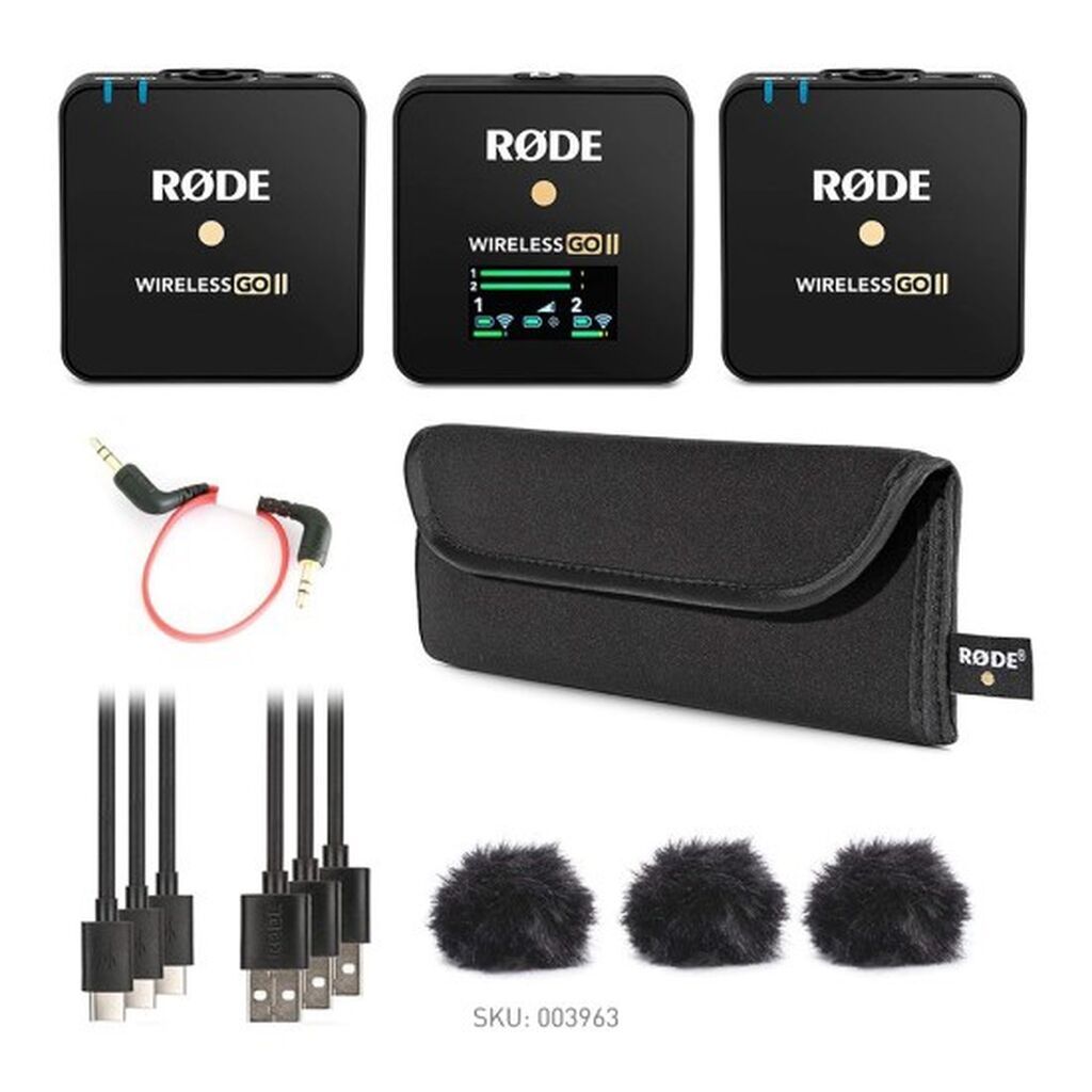 Røde Wireless GO II – İkili Simsiz Mikrofon Sistemi + Aksesuar dəsti — Elektronika, Bakı (3)