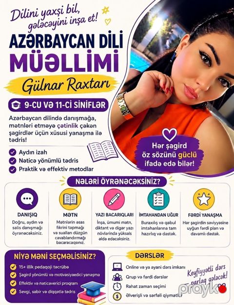 Repetitor, Rus dili, Azərbaycan dili, İmtahanlara hazırlıq, Abituriyent hazırlığı — Bakı