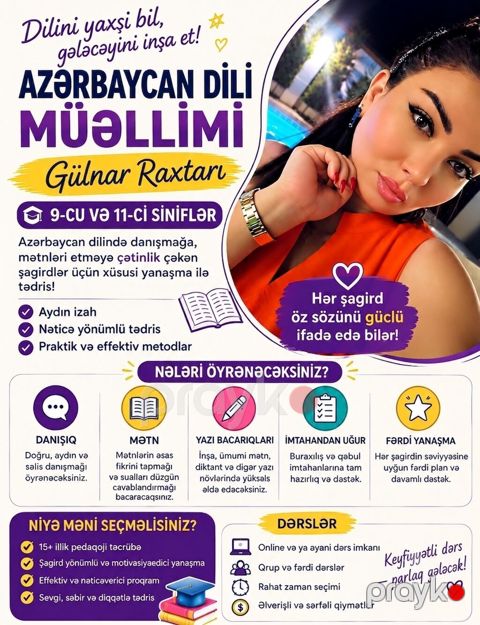 Repetitor, Rus dili, Azərbaycan dili, İmtahanlara hazırlıq, Abituriyent hazırlığı — Bakı